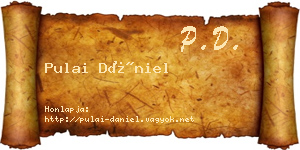Pulai Dániel névjegykártya